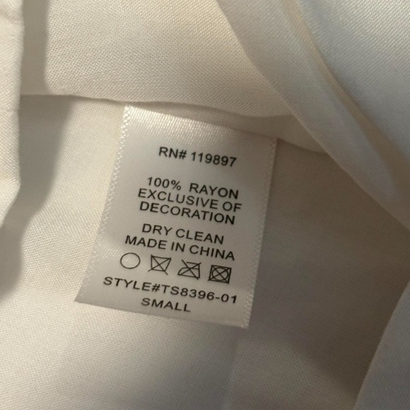 Collective Concepts Rayon Tunic Top Small Boho Chevron Trim Sheer 3/4 Sleeve - Picture 5 of 5